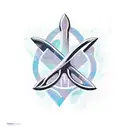 Trident tattoo design idea