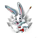 Bugs Bunny tattoo design idea