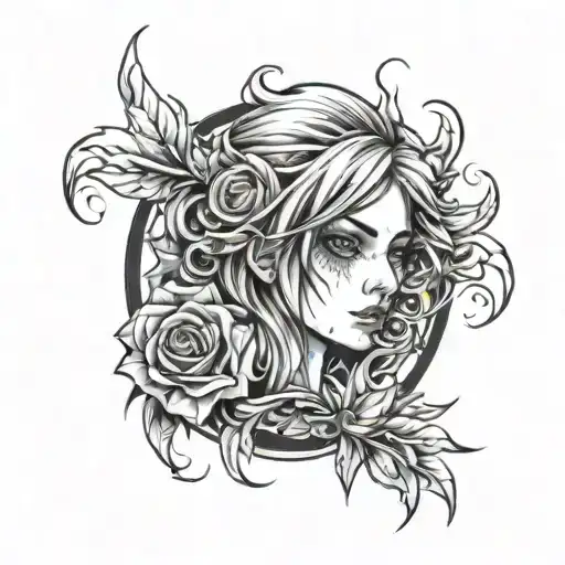 freestyle emo tattoo design idea
