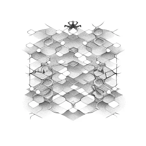 honeycomb with pictures inside forearm tattoo design idea