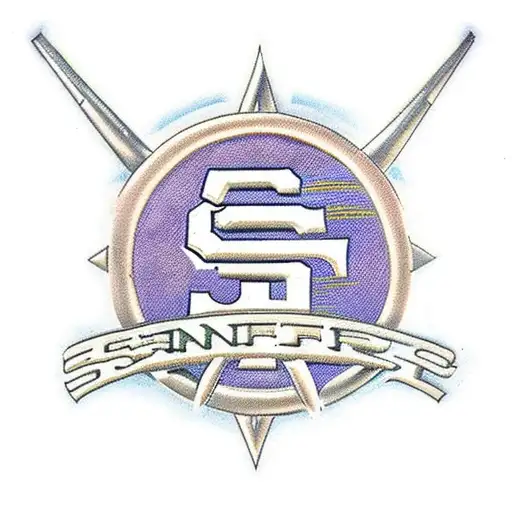 Combine the SF 49ers and SF Giants logos into a unique design tattoo design idea