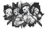Cyberpunk 2077 tattoo design idea