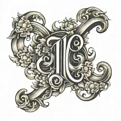 number 10 It symbolizes the completion of a cycle, the heaven and the world, and universal creation.  tattoo design idea