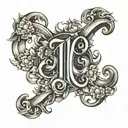 number 10 It symbolizes the completion of a cycle, the heaven and the world, and universal creation.  tattoo design idea