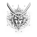 Sagittarius, Capricorn, Scorpio, and Gemini in the form of Angry Angels tattoo design idea