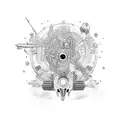 birthday dates tattoo design idea