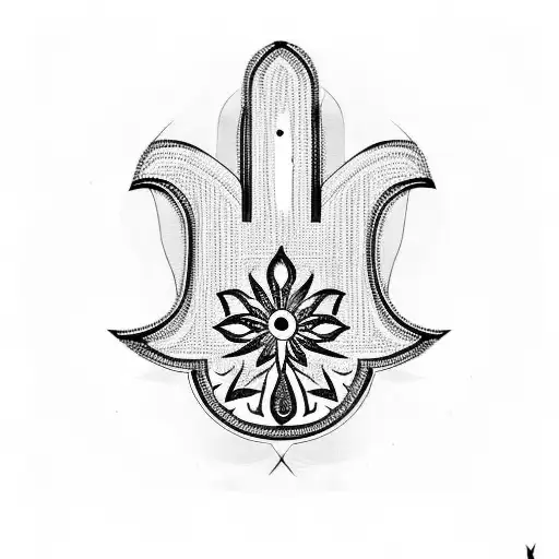 Hamsa Symbol tattoo design idea