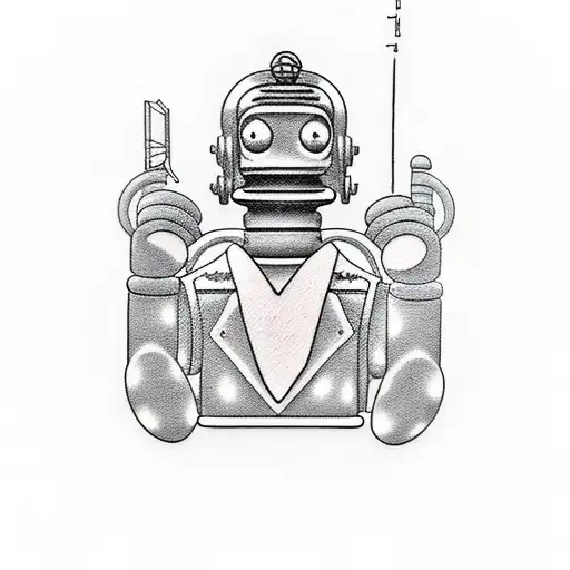 bender from futurama serial  tattoo design idea