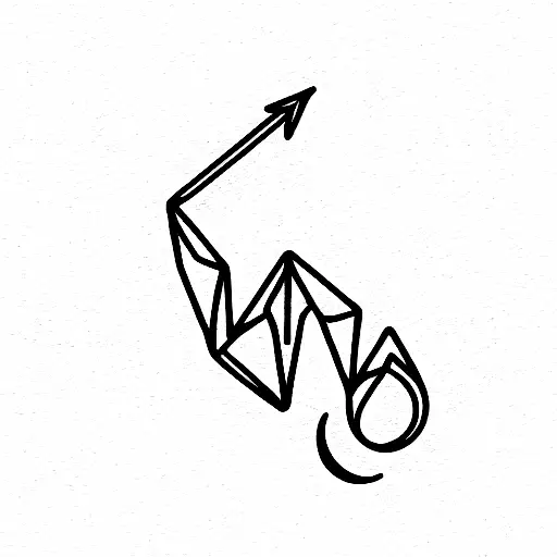 capricorn constellation tattoo design idea