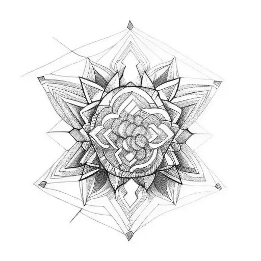 coconut tattoo design idea