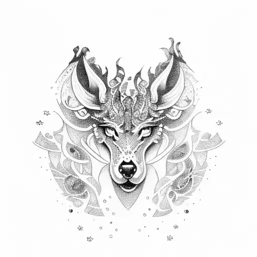 scroll, vertical, gamblingstyle, stars, scotland tattoo design idea