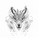 scroll, vertical, gamblingstyle, stars, scotland tattoo design idea