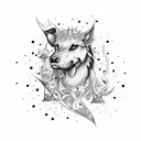 scroll, vertical, gamblingstyle, stars, scotland tattoo design idea