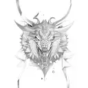 empty vertical scroll with gamblingstyle scotland tattoo design idea