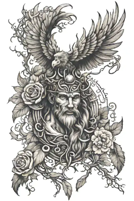 north mythology tattoo design idea