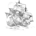 ship tattoo sea triceps tattoo design idea