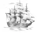 ship tattoo sea triceps tattoo design idea