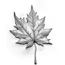 Maple Leaf tattoo design idea