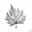 Maple Leaf tattoo design idea