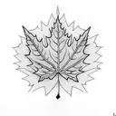 Maple Leaf tattoo design idea
