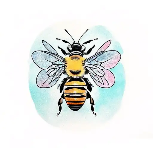 Honey Bee tattoo design idea