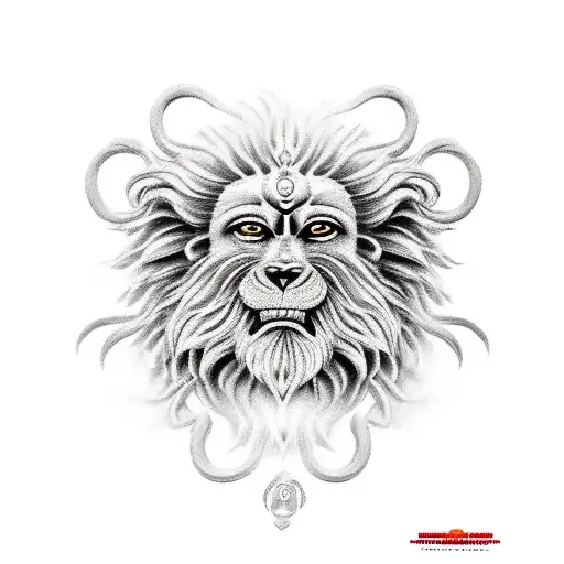 lord narasimha  tattoo design idea