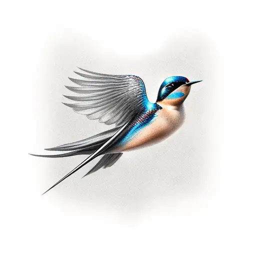 Swallow Bird tattoo design idea