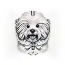 coton de tulear tattoo design idea