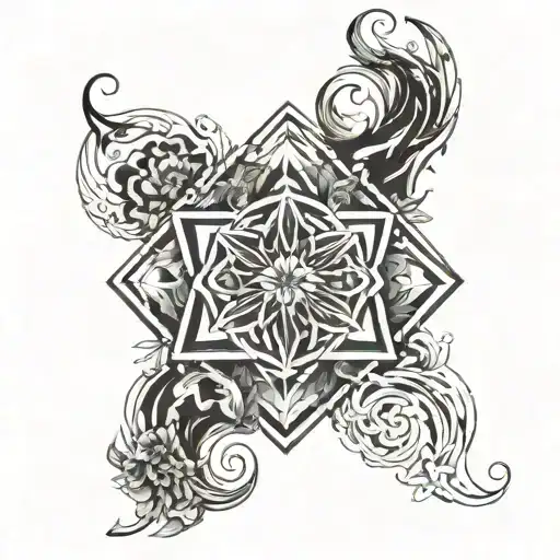 Incorporate a quote from Alan Watts into a design symbolizing self-improvement tattoo design idea