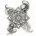 Incorporate a quote from Alan Watts into a design symbolizing self-improvement tattoo design idea