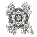 Incorporate a quote from Alan Watts into a design symbolizing self-improvement tattoo design idea