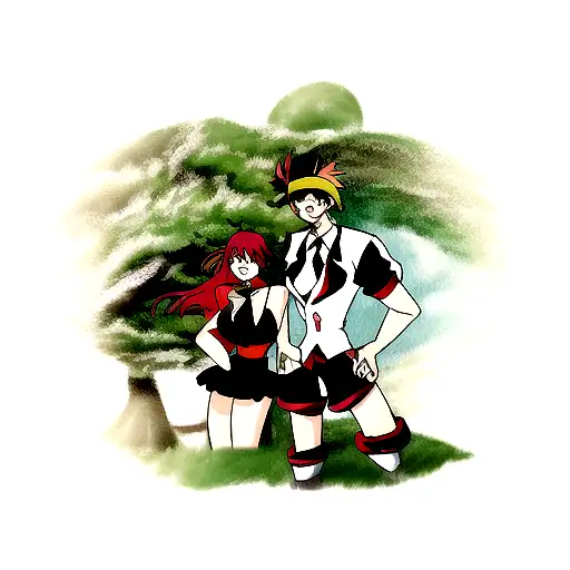 Jamaica and canada  tattoo design idea