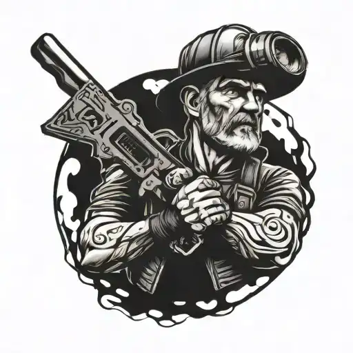 miner tattoo design idea