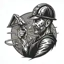 miner tattoo design idea