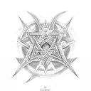 lol pentakill, pentagram tattoo design idea