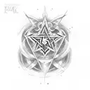 lol pentakill, pentagram tattoo design idea