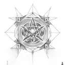 Pentakill, pentagram tattoo design idea