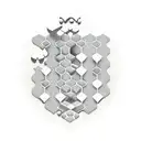 honeycomb and puzzle tattoo design idea