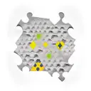 honeycomb and puzzle tattoo design idea