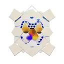 honeycomb and puzzle tattoo design idea