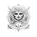 hecate triple goddess tattoo tattoo design idea