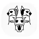 3 headed dog tattoo design idea