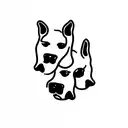 3 headed dog tattoo design idea