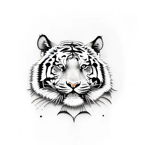 Tiger tattoo design idea