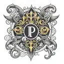 Prince symbol combined tattoo design idea