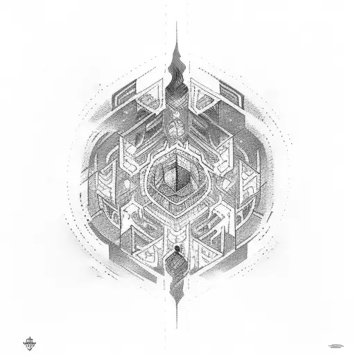 tengri tattoo design idea