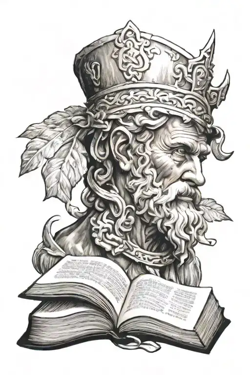 old testament in bible tattoo design idea
