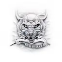 Skiing tattoo  tattoo design idea