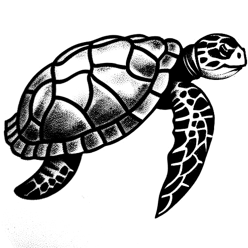 Turtle tattoo design idea