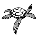 Turtle tattoo design idea